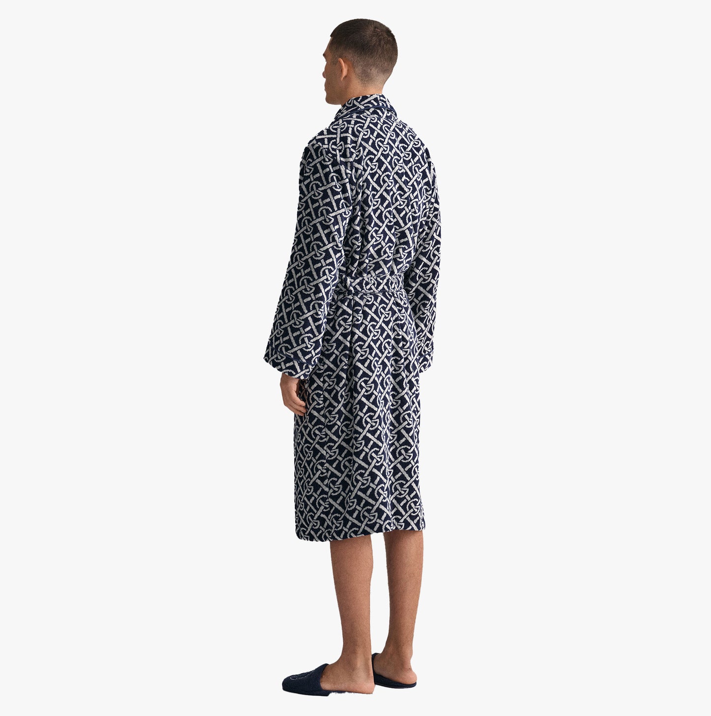 GANT G-PATTERN Bathrobe Evening Blue