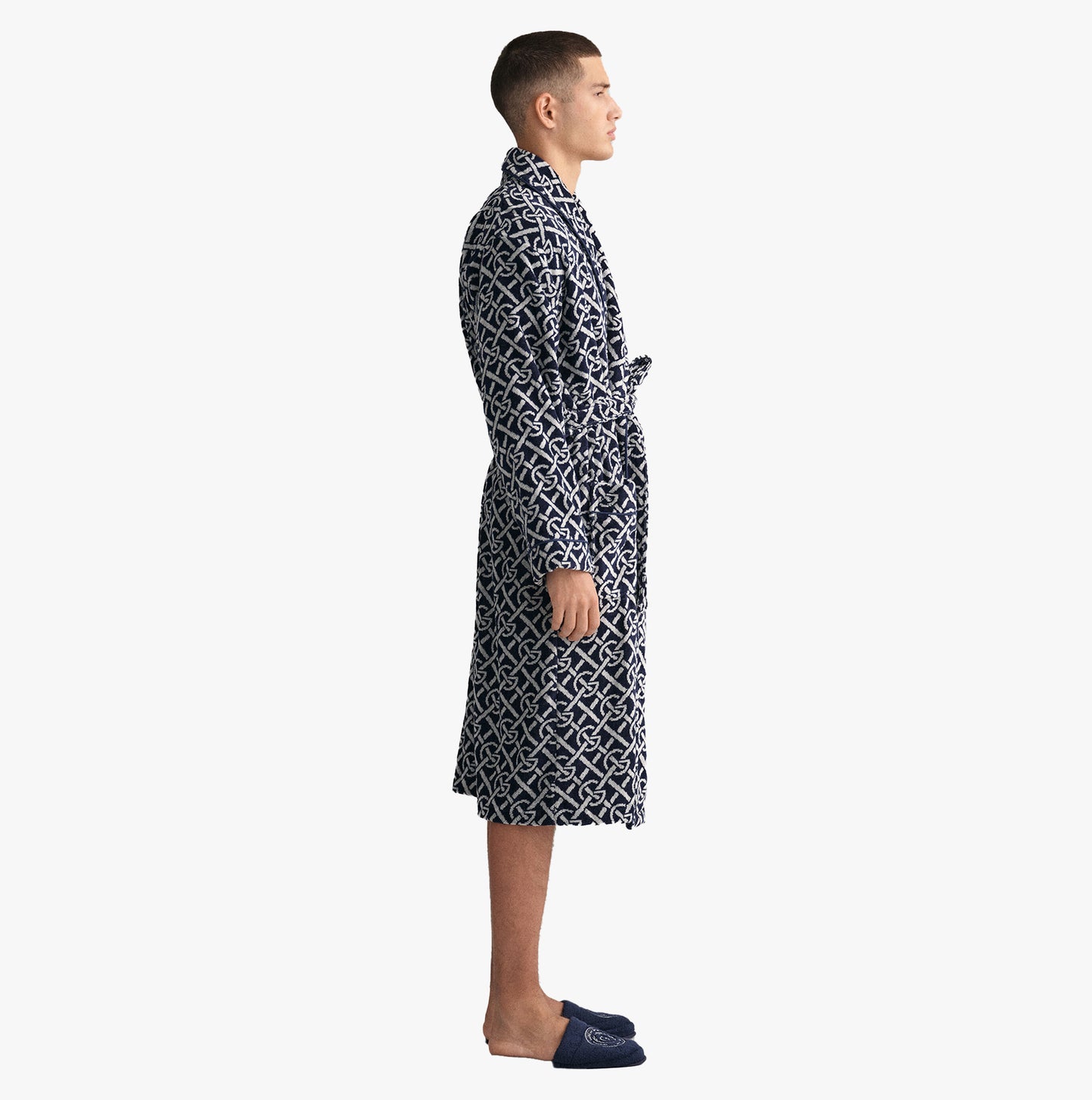 GANT G-PATTERN Bathrobe Evening Blue