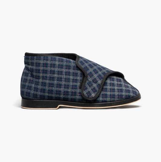 GBS KESWICK Mens Boot Slippers Navy