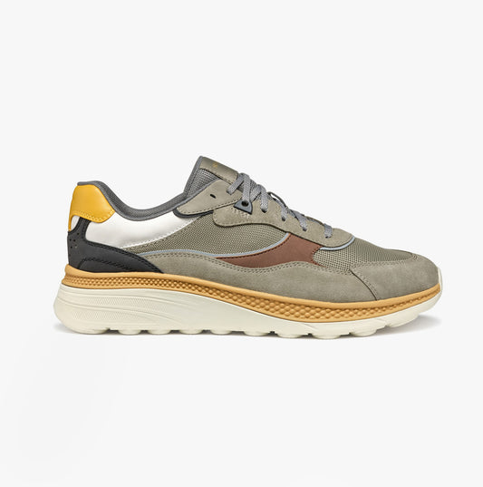 U SPHERICA ACTIF X1 Mens Trainers Sage/Brown