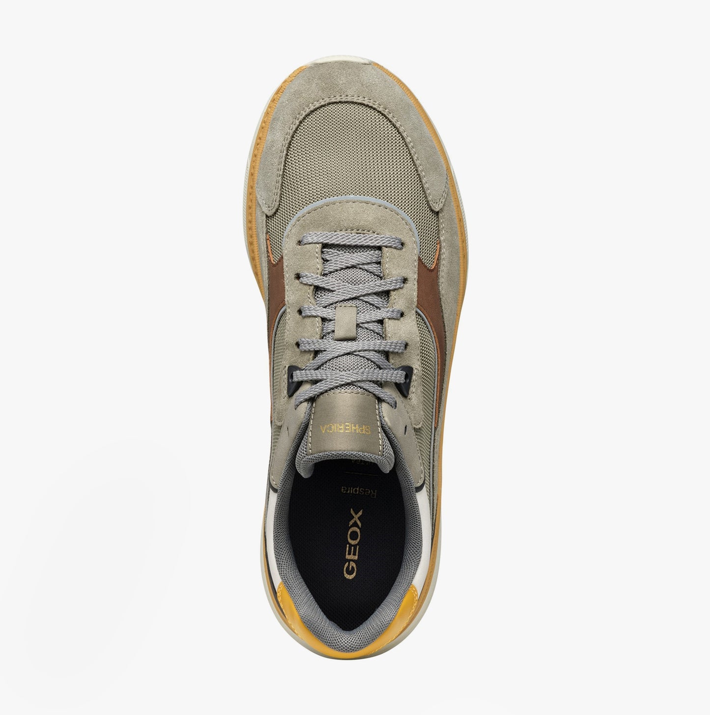 U SPHERICA ACTIF X1 Mens Trainers Sage/Brown