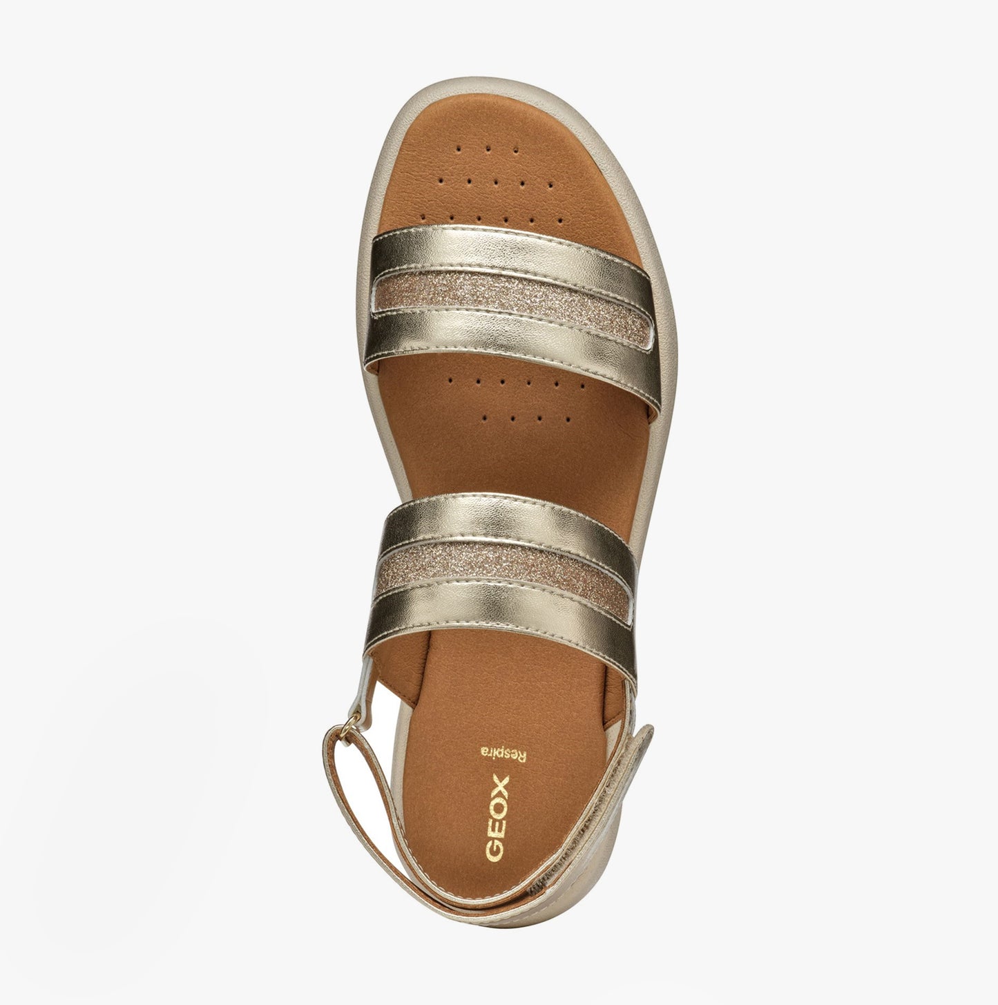 D CAMALEI Womens Sandals Light Gold