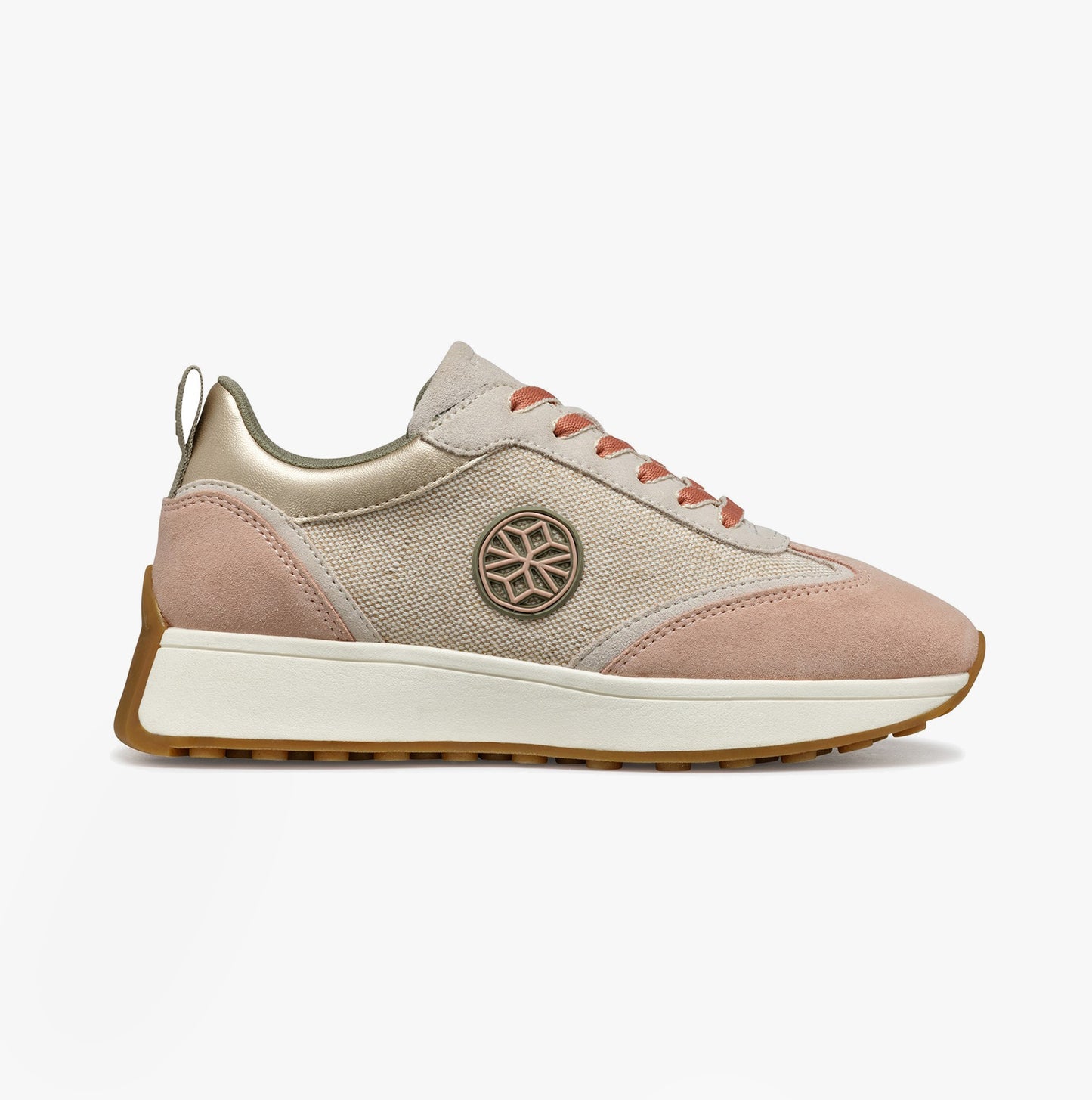 D AMABEL Womens Trainers Light Sand/Light Taupe