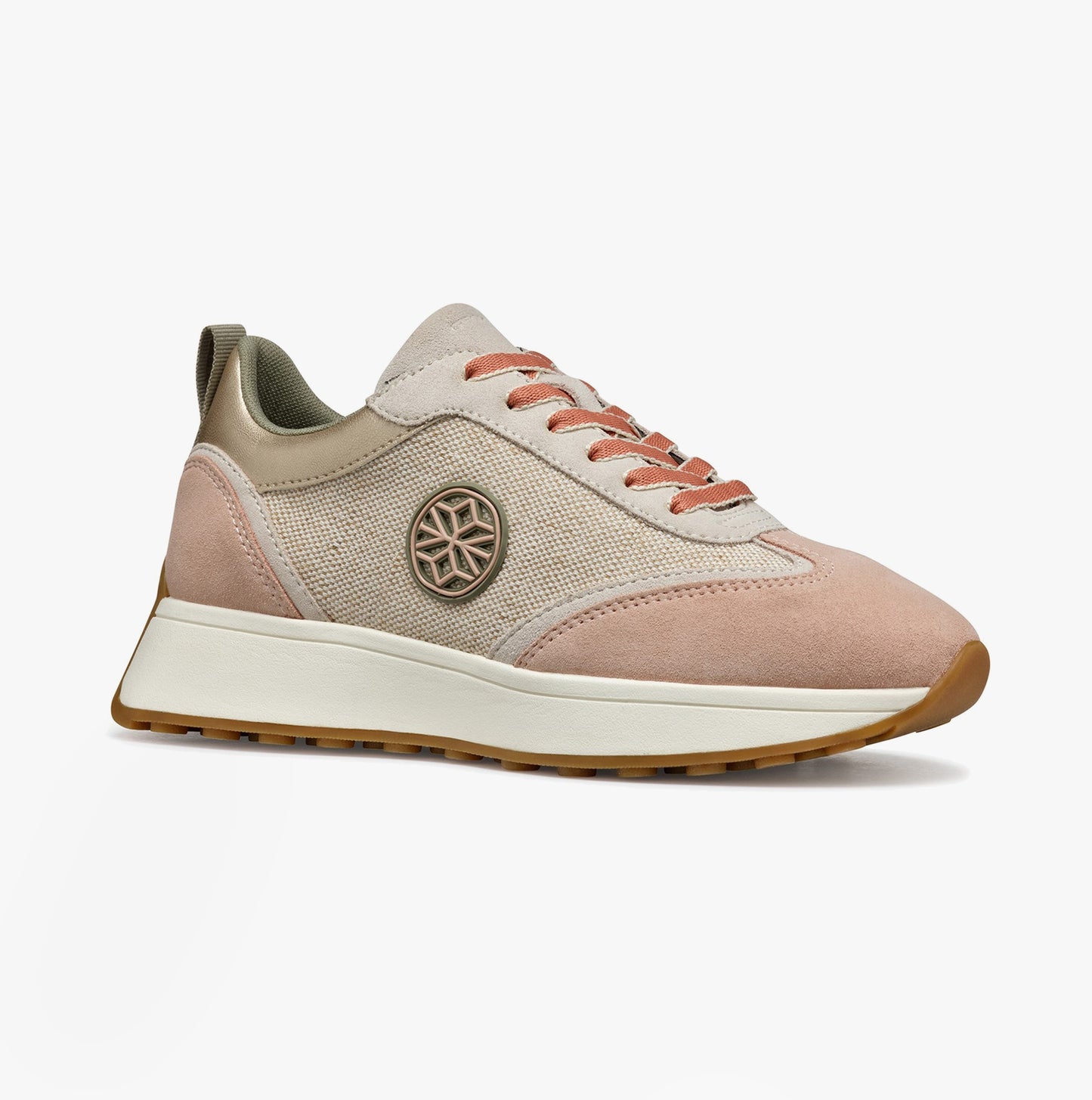 D AMABEL Womens Trainers Light Sand/Light Taupe