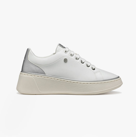D SUNNETTY Womens Trainers White/Silver