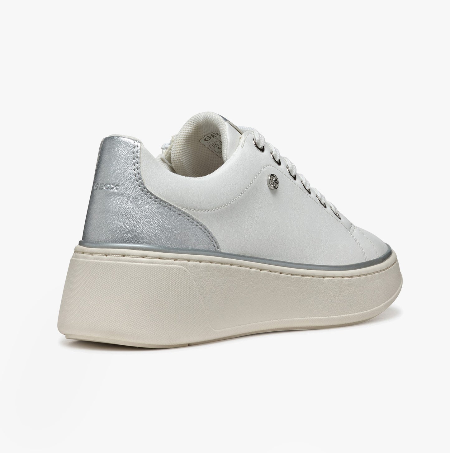 D SUNNETTY Womens Trainers White/Silver