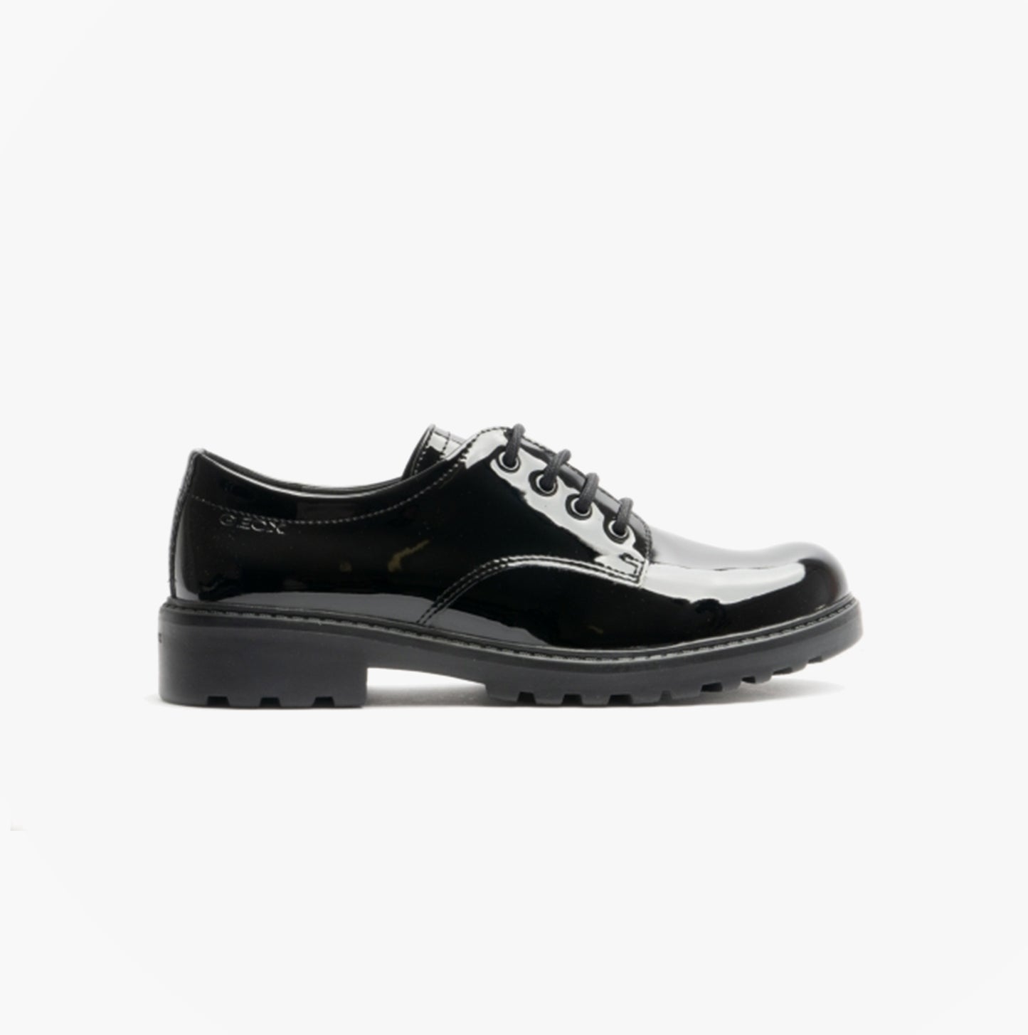 CASEY Girls School Shoes Smooth Black
