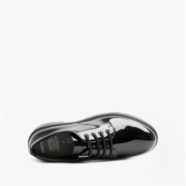 CASEY Girls School Shoes Smooth Black