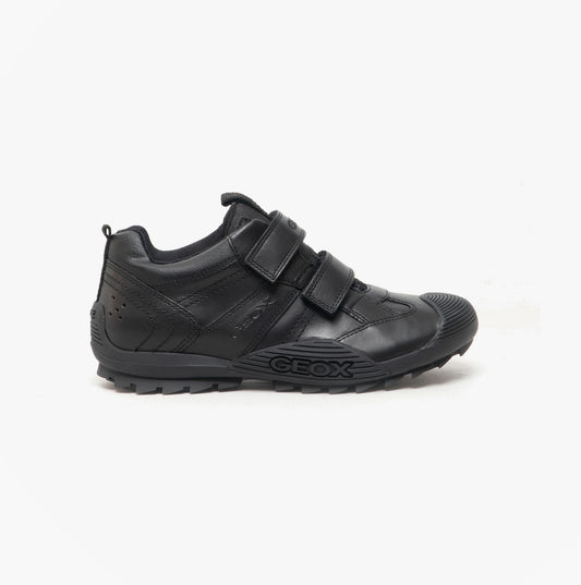 SAVAGE A Boys Leather School Shoes Black
