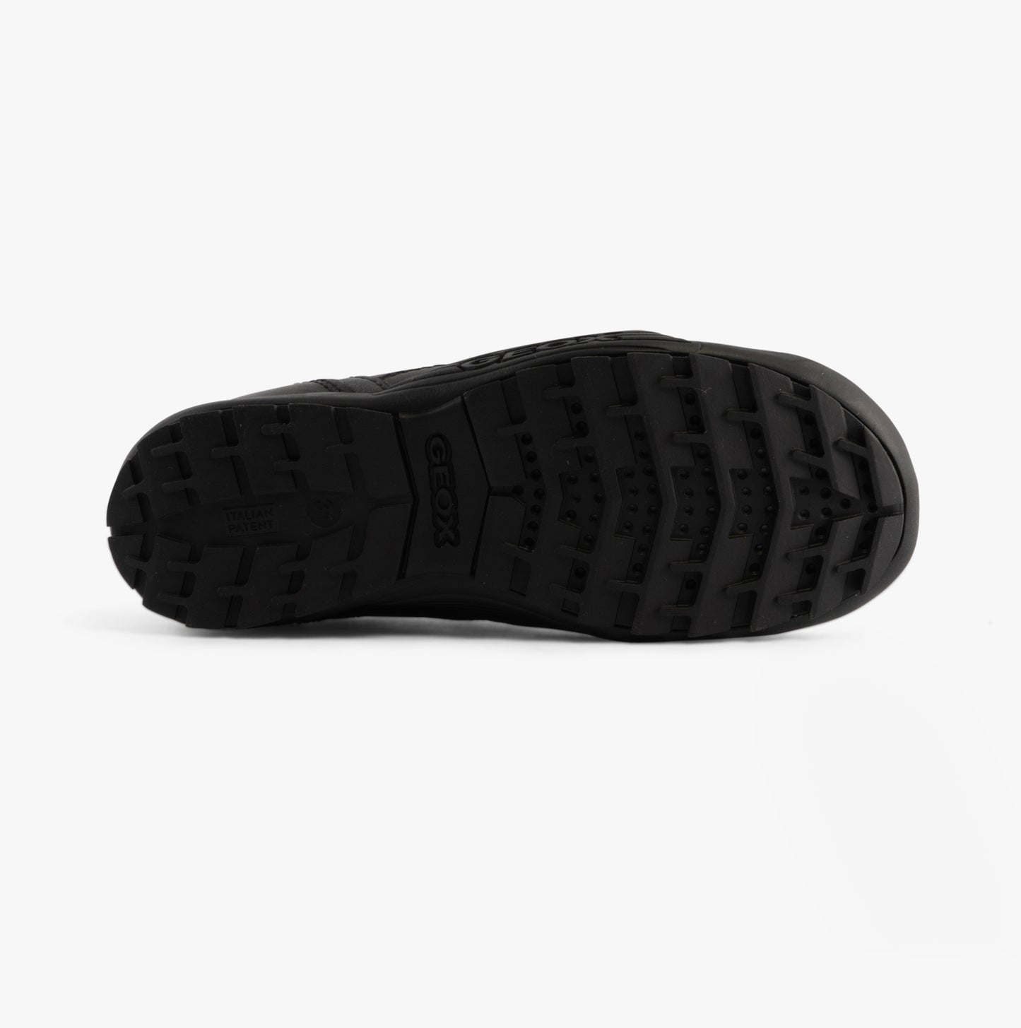 SAVAGE B Boys Leather Touch Fasten School Shoes Black