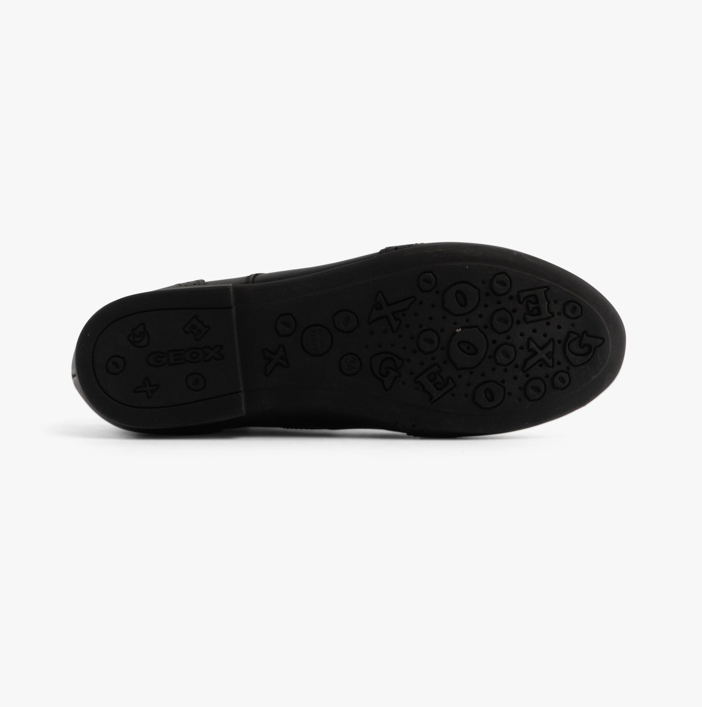PLIE Girls Leather Brogue School Shoes Black