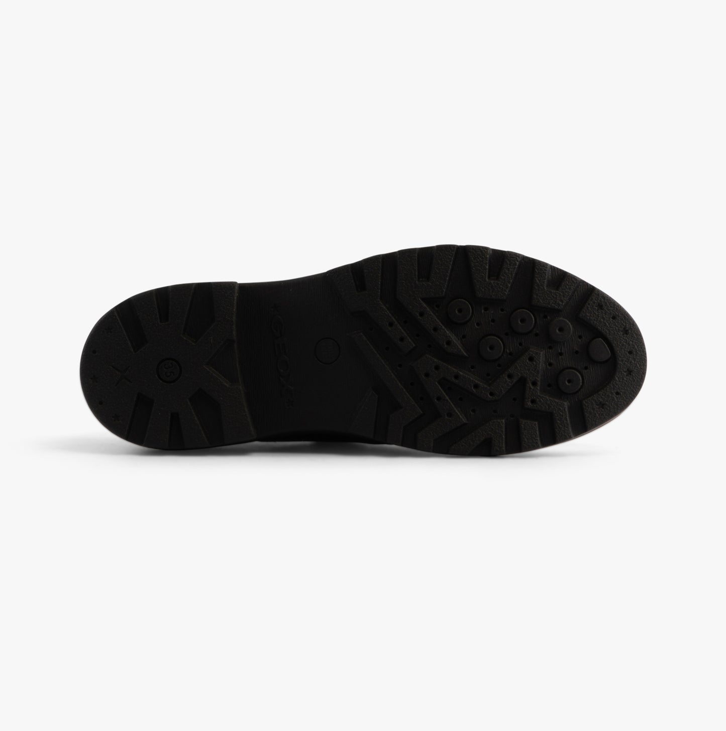 CASEY D Girls Leather Buckle School Shoes Black