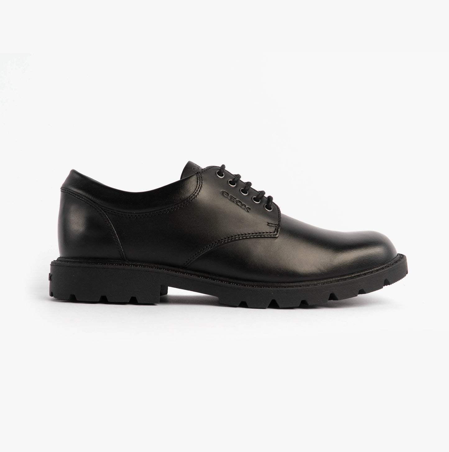 SHAYLAX Boys School Shoes Black
