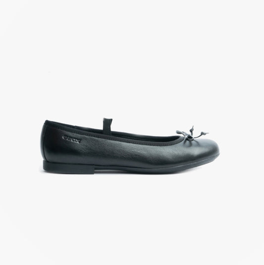 PLIE Girls School Shoes Smooth Black