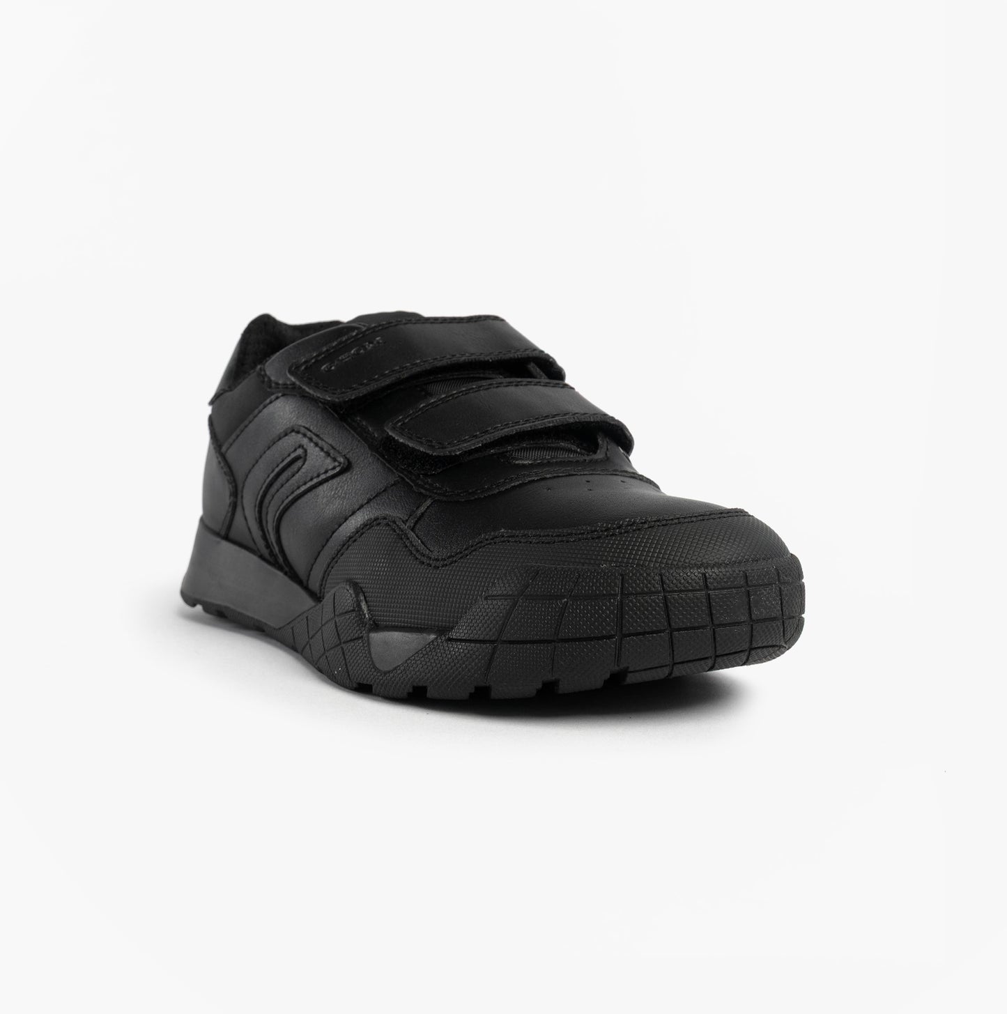 J RANN-E BOY Unisex Kids Touch Fasten Trainers Black