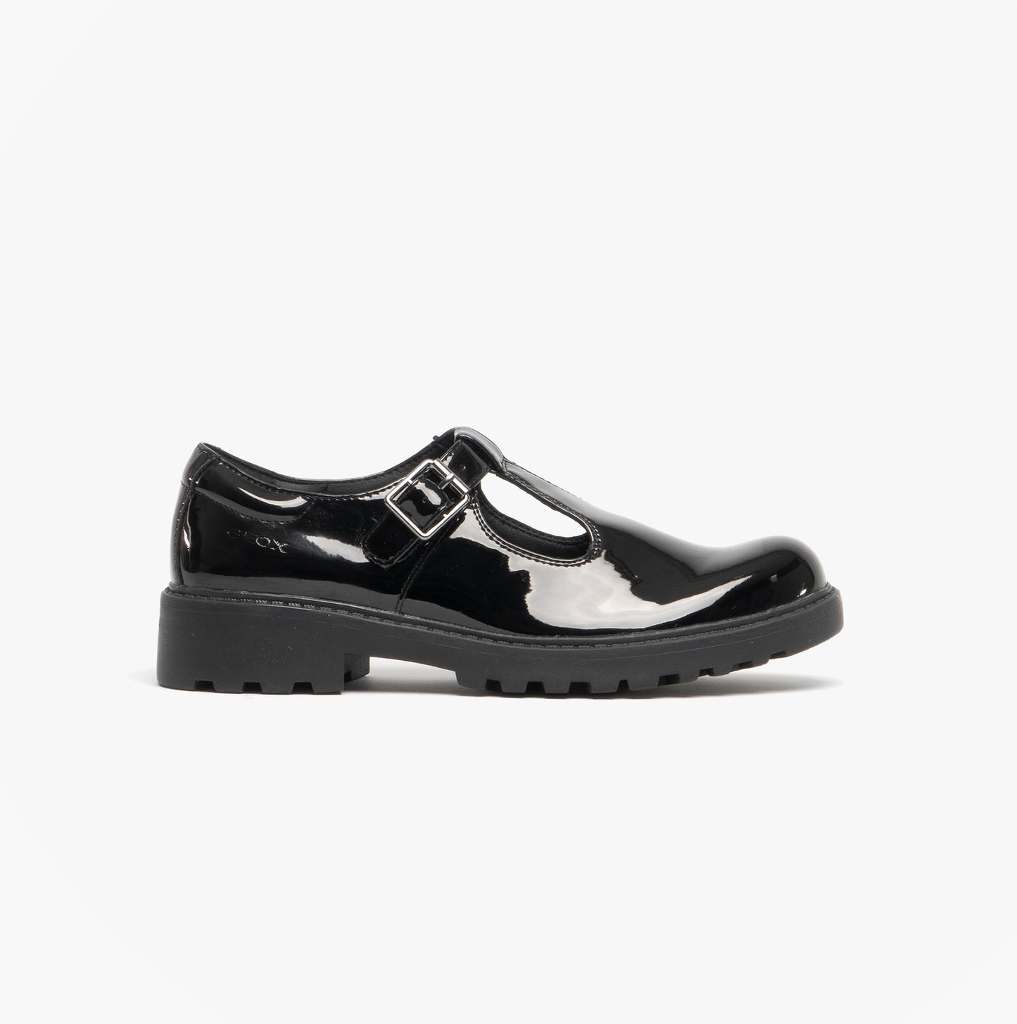 CASEY Girls School Shoes Patent Black