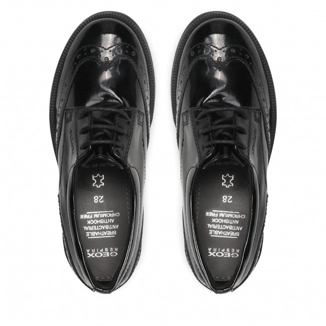 AGATA Girls Shoes Patent Black