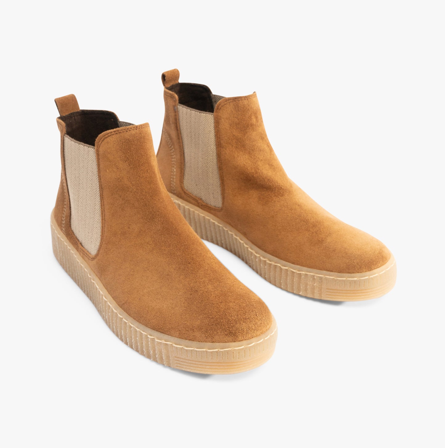LOURDES Womens Ankle Boots Cognac
