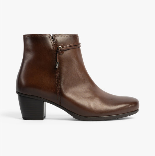 ELA Womens Ankle Boots Brown