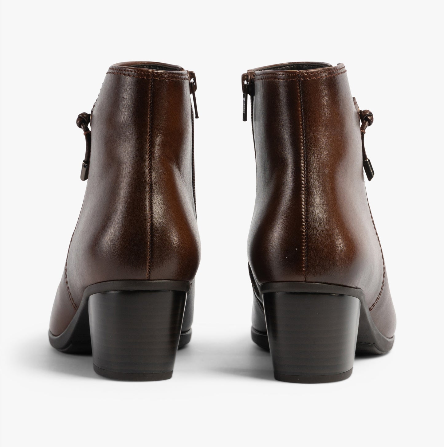 ELA Womens Ankle Boots Brown