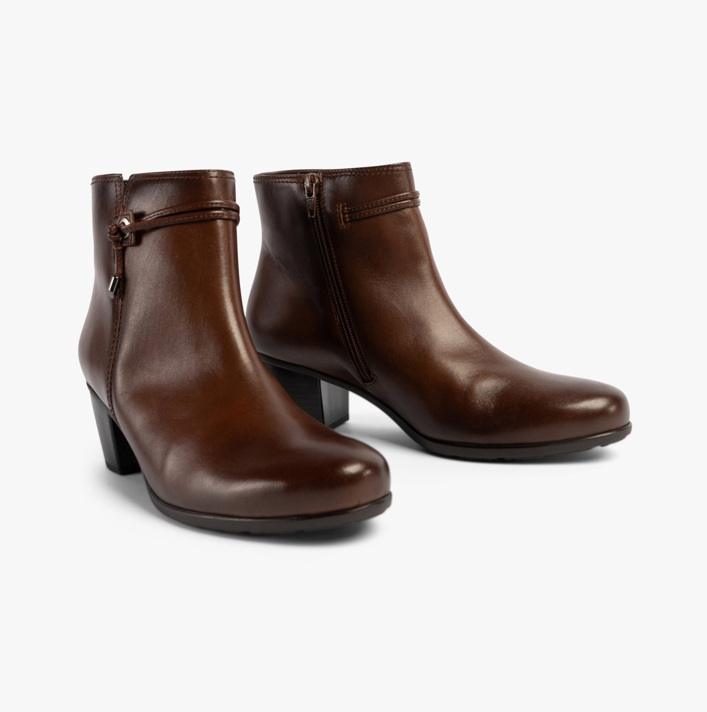 ELA Womens Ankle Boots Brown