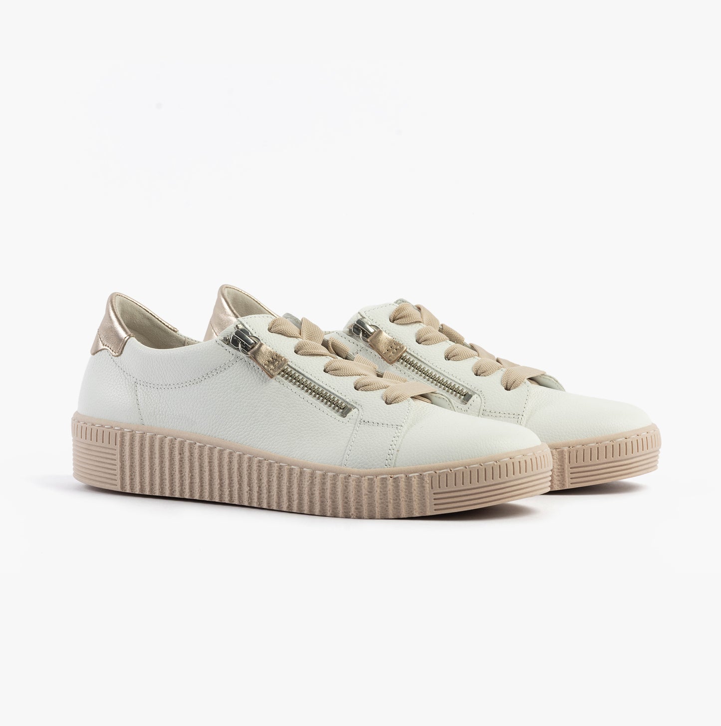 WISDOM Womens Trainers White Pink