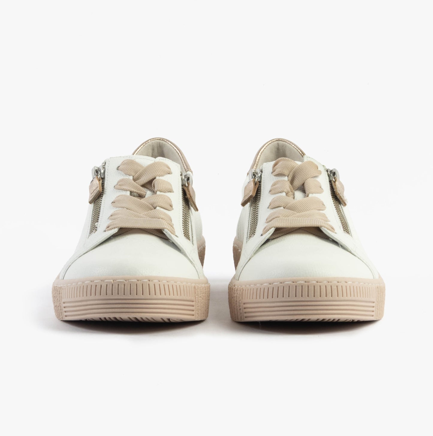 WISDOM Womens Trainers White Pink
