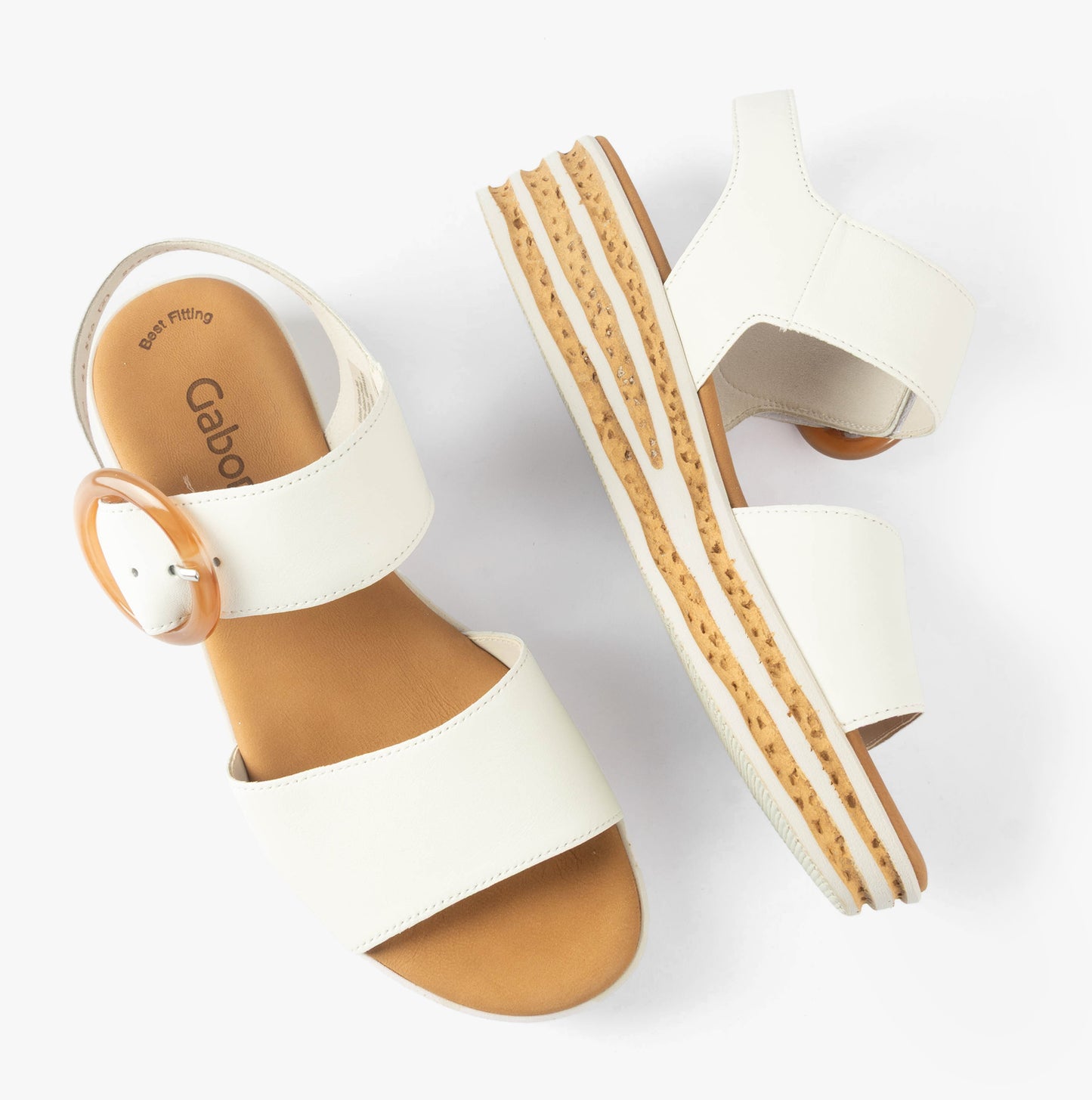 ANDRE Womens Sandals Creamy White