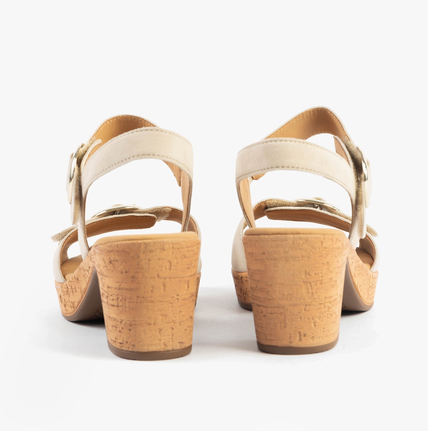 FANTASTICA Womens Sandals Oak Suede