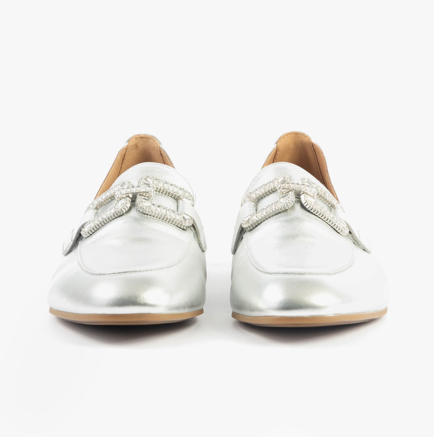 JACKIE Womens Loafers Silver