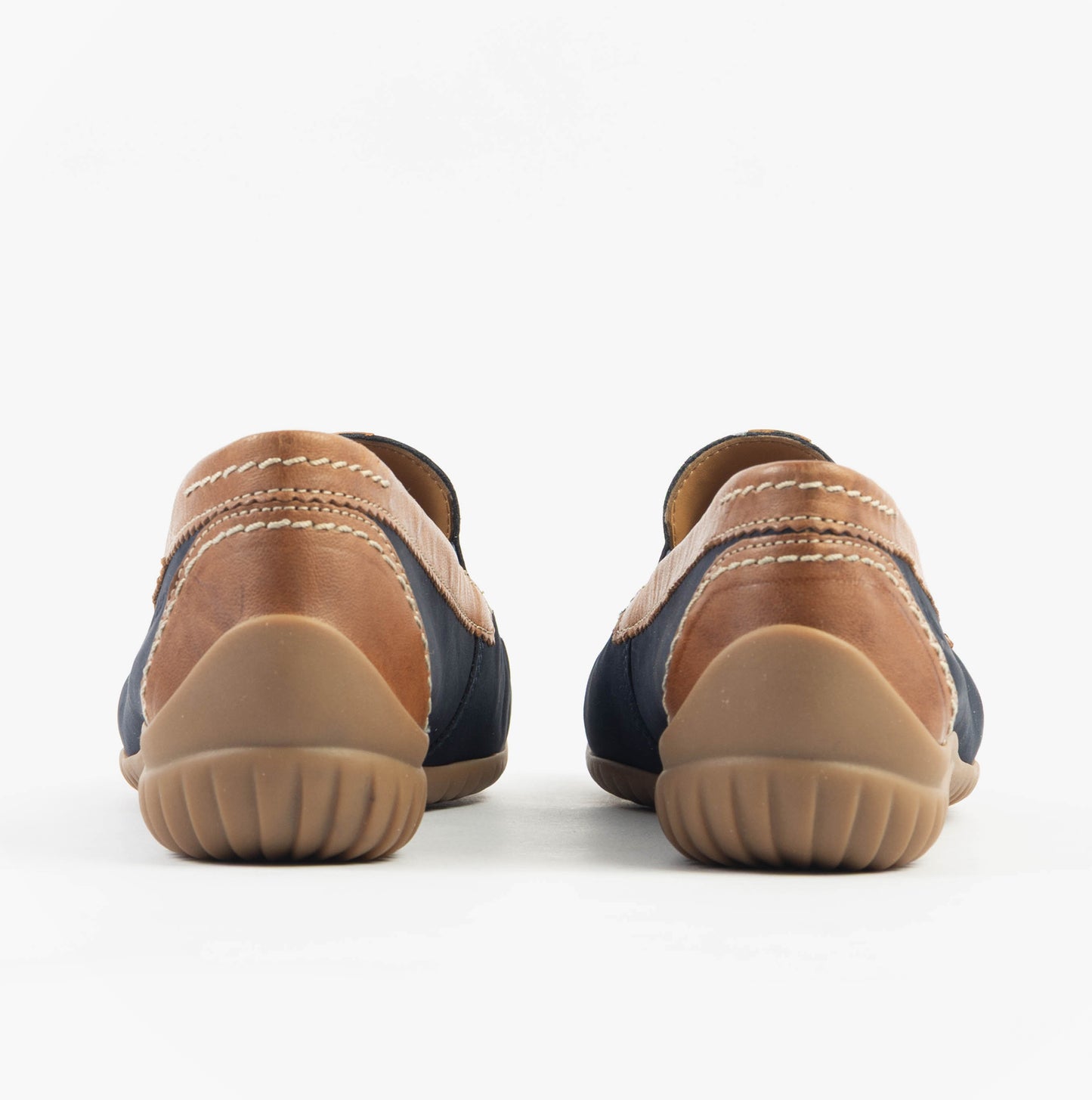 CALIFORNIA Womens Loafers Navy/New Whiskey