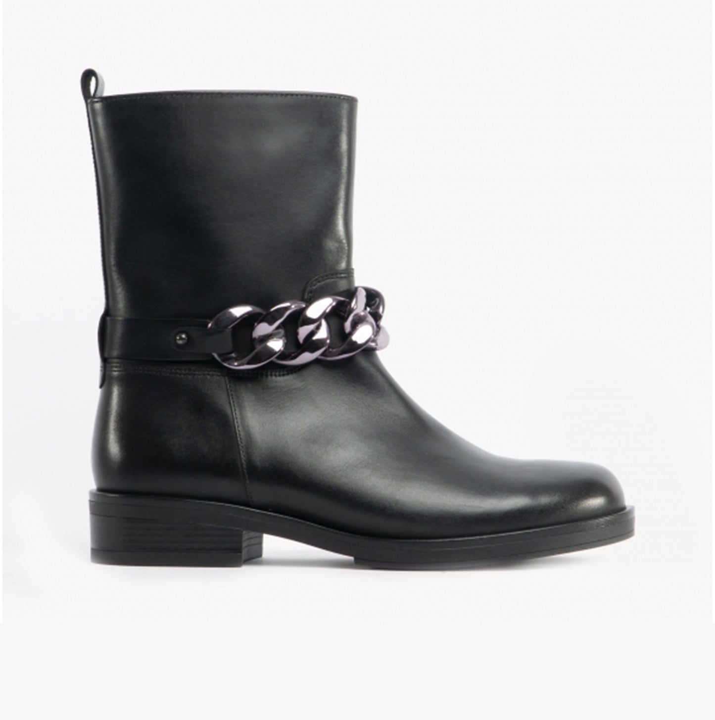 HARROW Womens Chain Boots Black