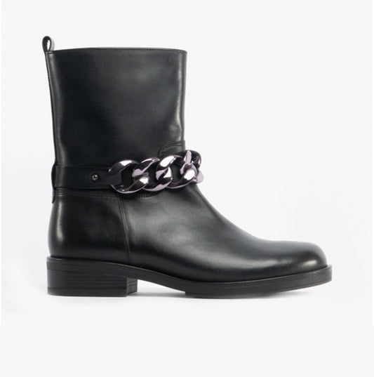 HARROW Womens Chain Boots Black