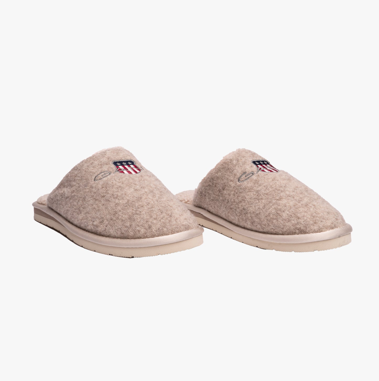 PANTOFLI Womens Mule Slippers Taupe