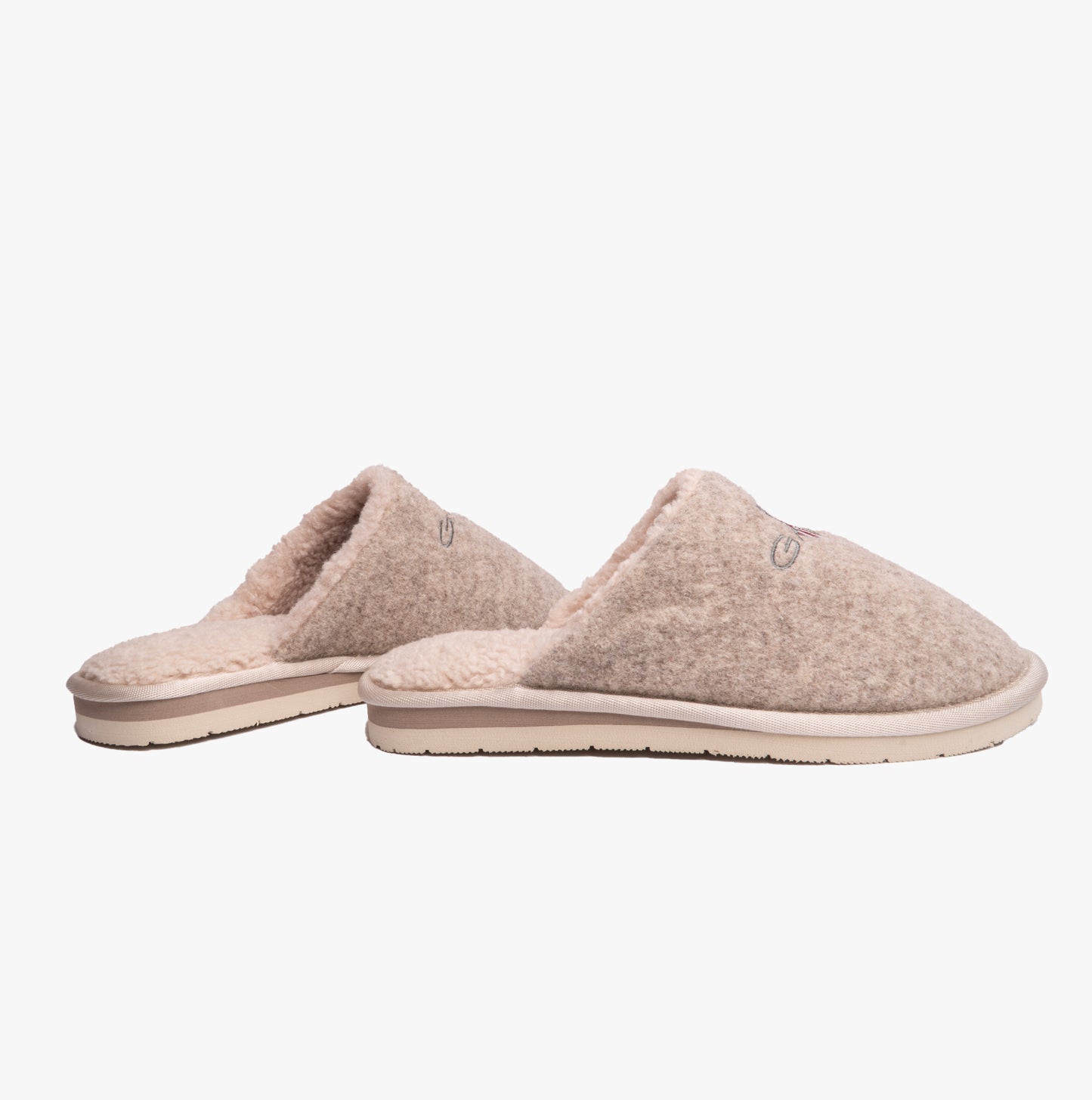 PANTOFLI Womens Mule Slippers Taupe