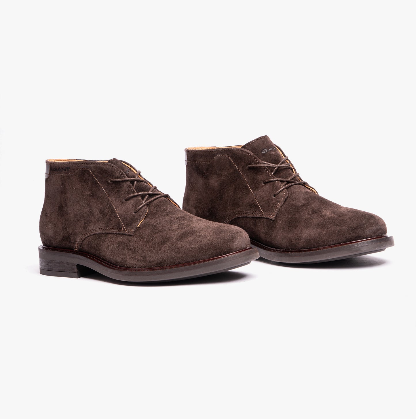 ST FAIRKON Mens Chukka Boots Dark Brown
