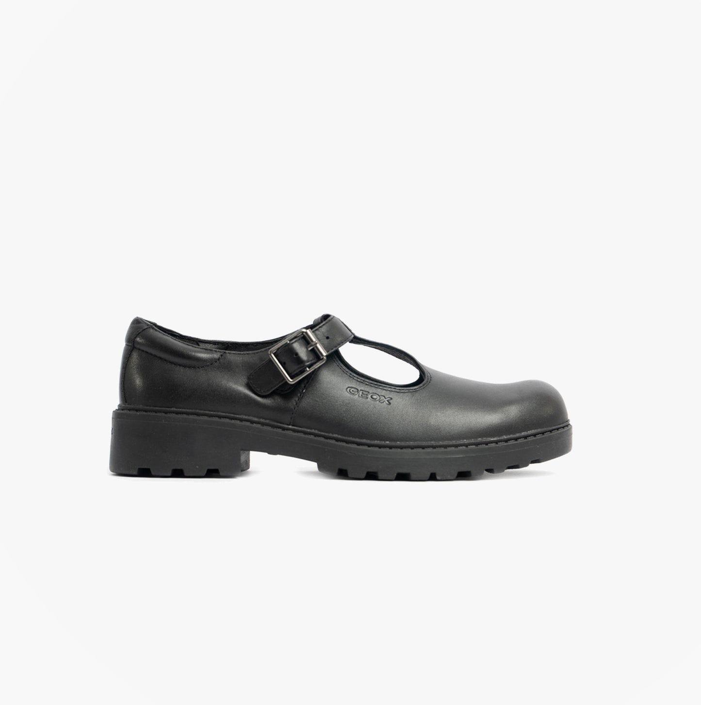 CASEY Girls Matte Black School Shoes