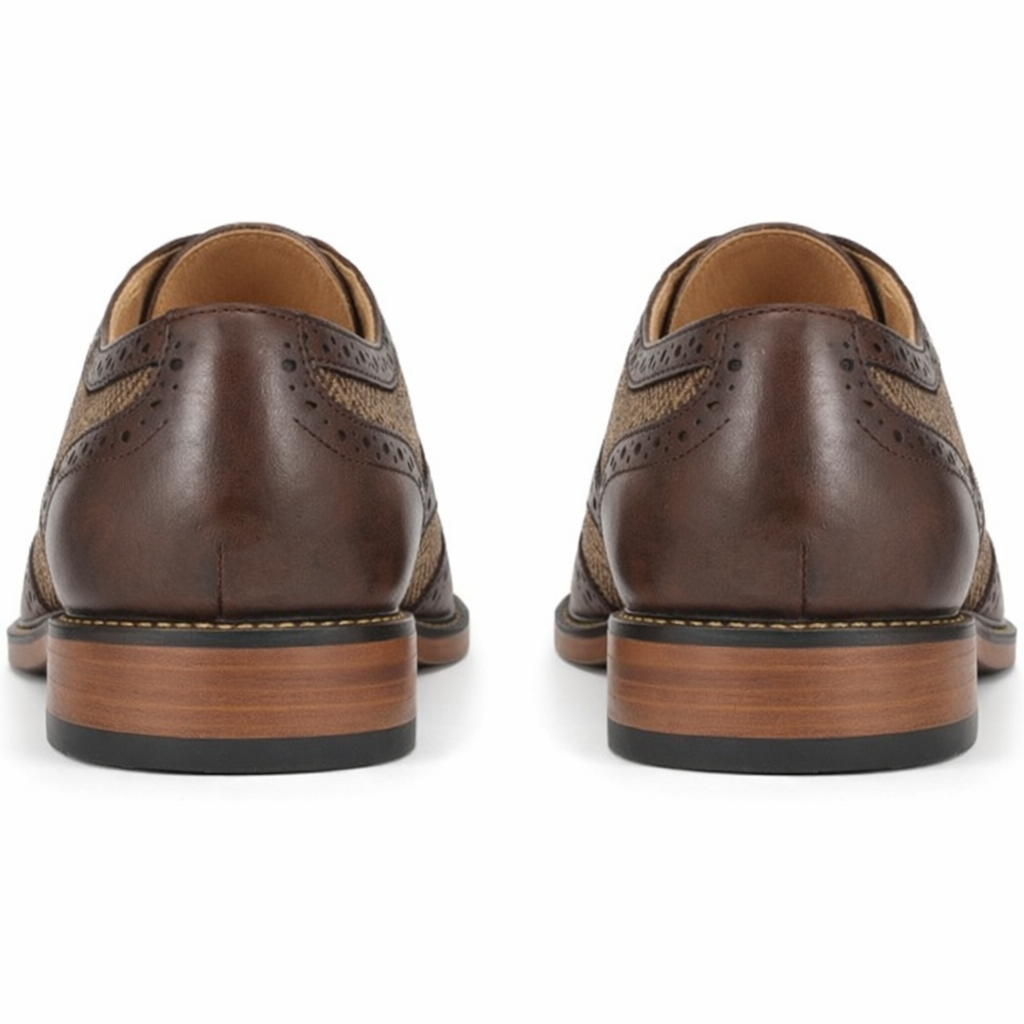 Goor M410 Mens Brogue Shoes Dark Brown