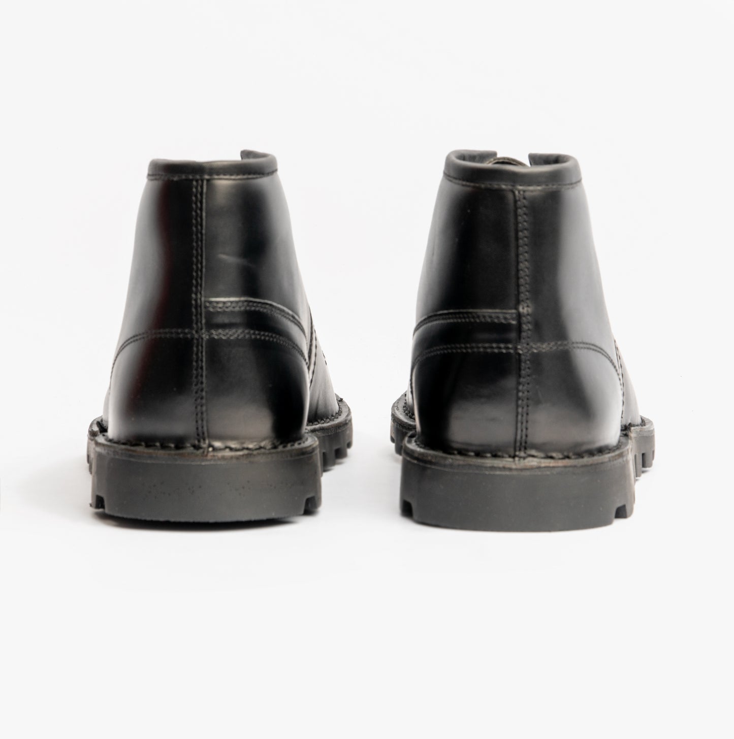 Grafters Unisex Leather Monkey Boots Black