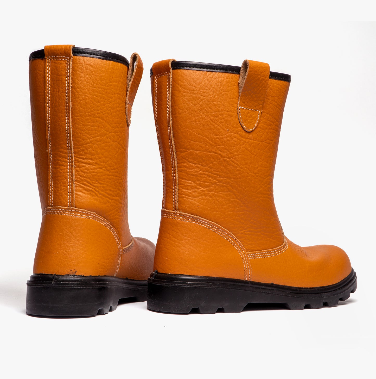 Grafters M021B Mens Rigger Safety Boots Tan