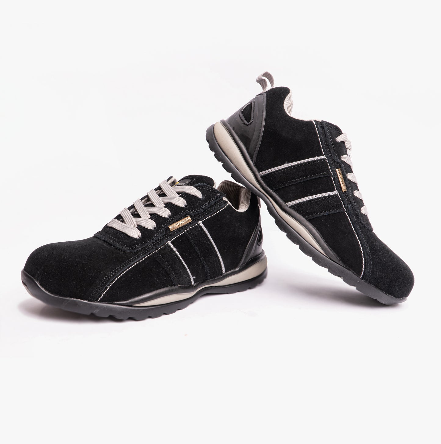Grafters M090AS Unisex Safety Trainers Black/Grey