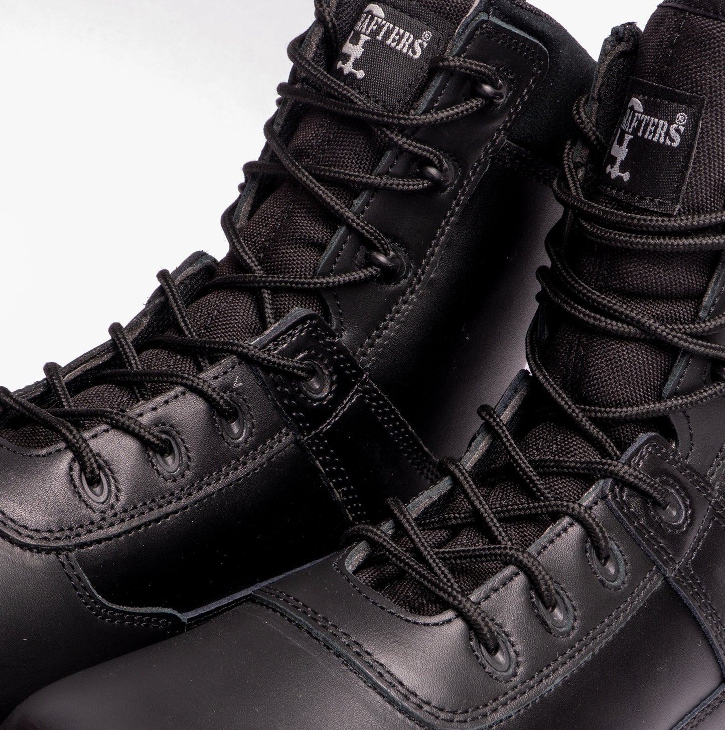 Grafters AMBUSH Unisex Waterproof Leather Work Boots Black