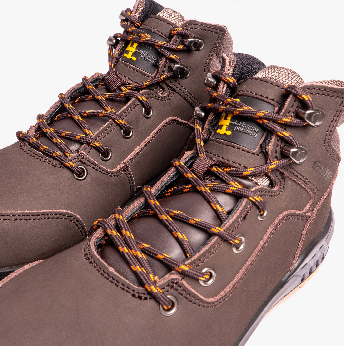 Grafters M513B Unisex Safety Boots Brown