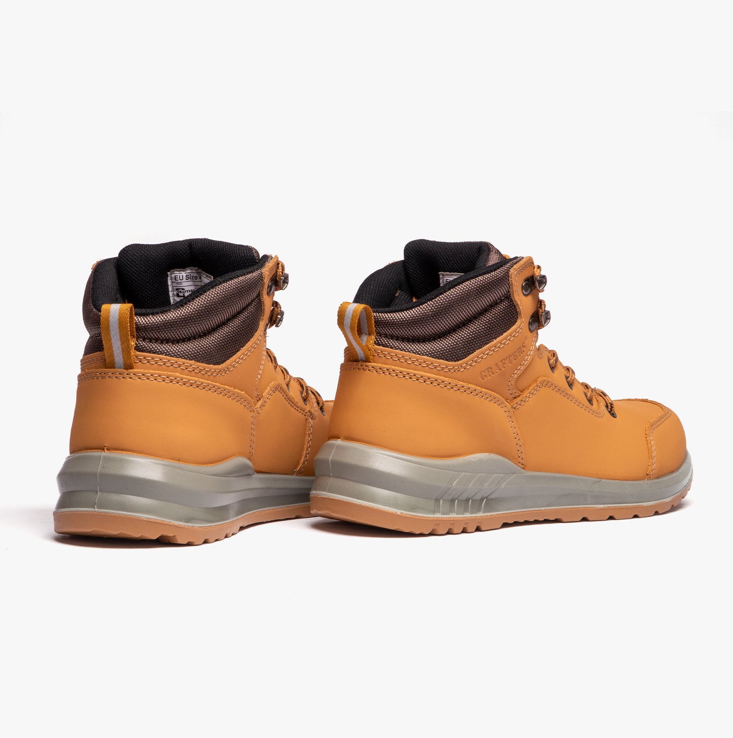 Grafters M513N Unisex Nubuck Steel Toe Boots Honey