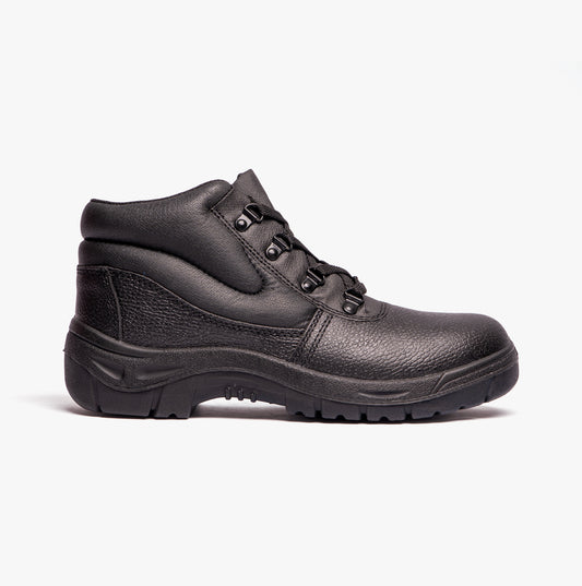 Grafters M5501A Unisex Leather Safety Boots Black