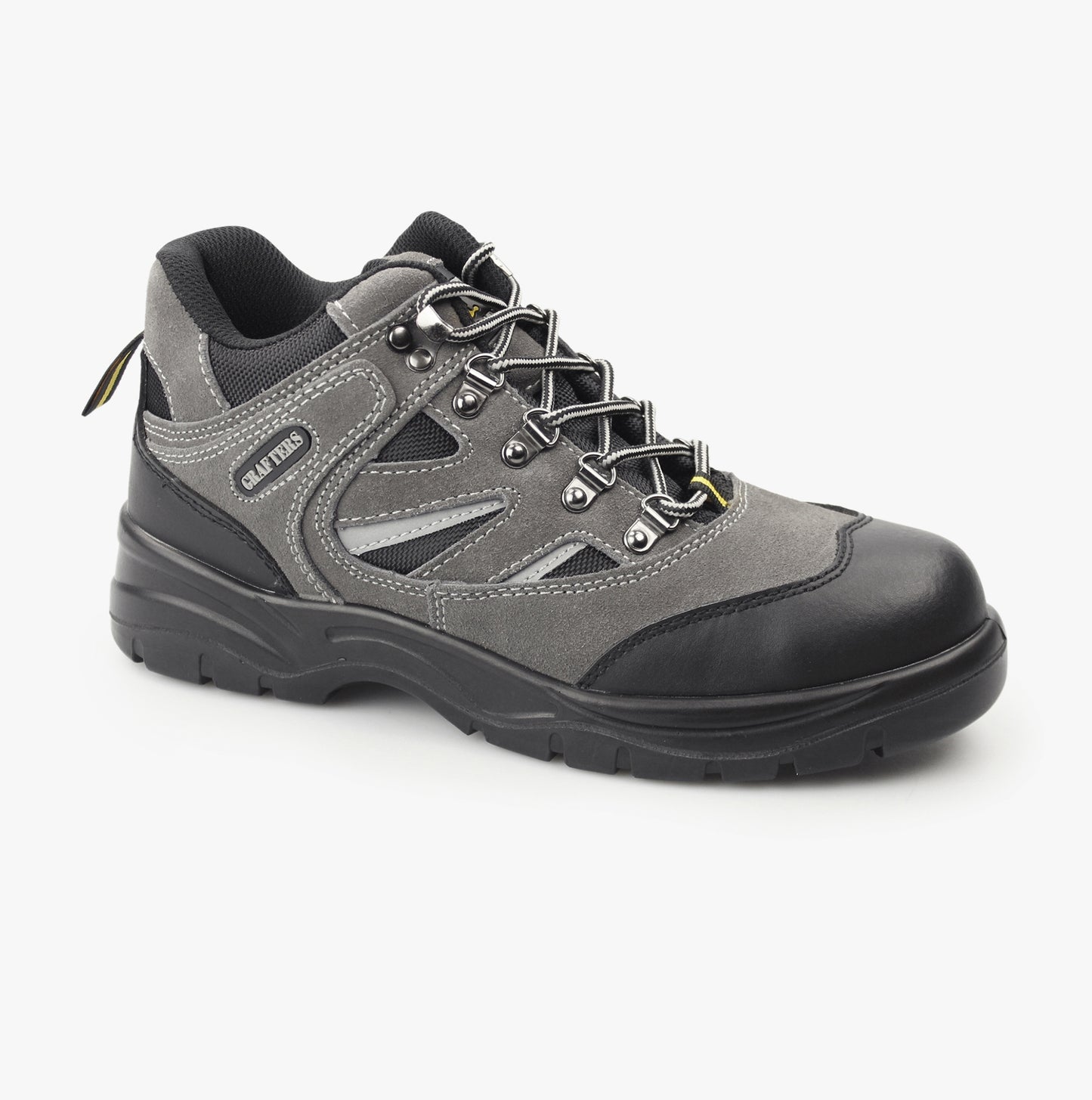 Grafters M685F Unisex Suede Hiking Safety Boots Grey/Black