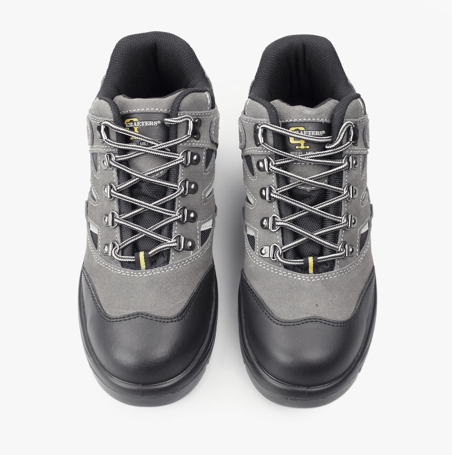 Grafters M685F Unisex Suede Hiking Safety Boots Grey/Black