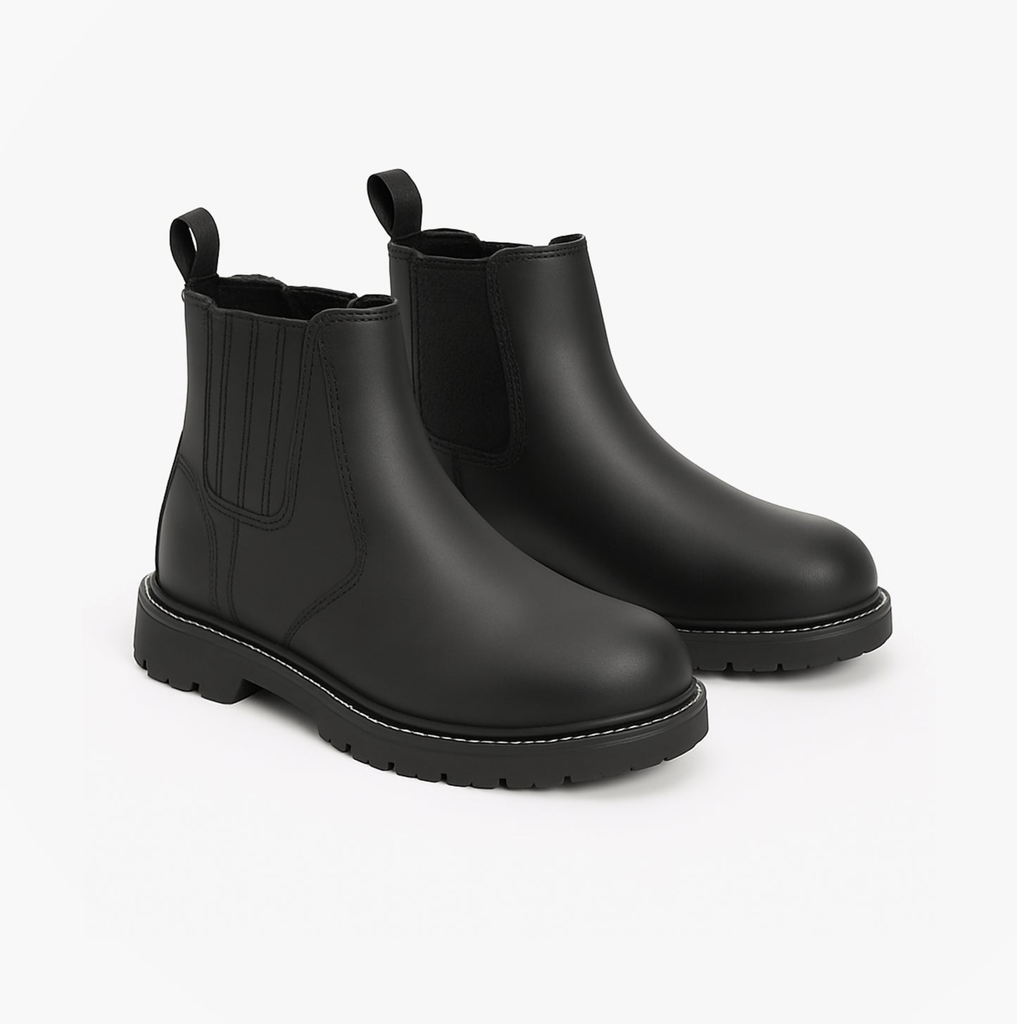 Grafters M763A Mens Leather Safety Boots Black