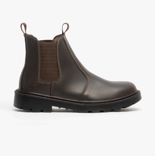 Grafters GRINDER Unisex Dealer Safety Boots Brown
