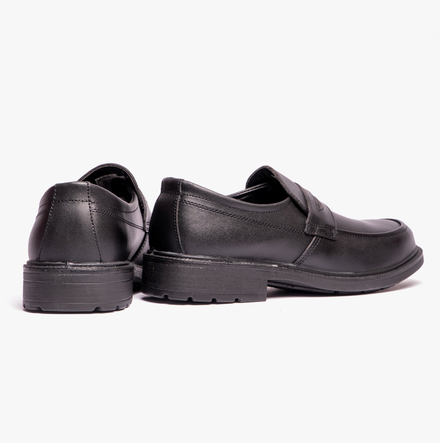 Grafters M895A Mens Leather Uniform Safety Shoes Black